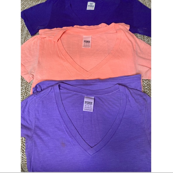 PINK Victoria's Secret Tops - Lot of 3 Victoria Secret PINK T-shirt’s